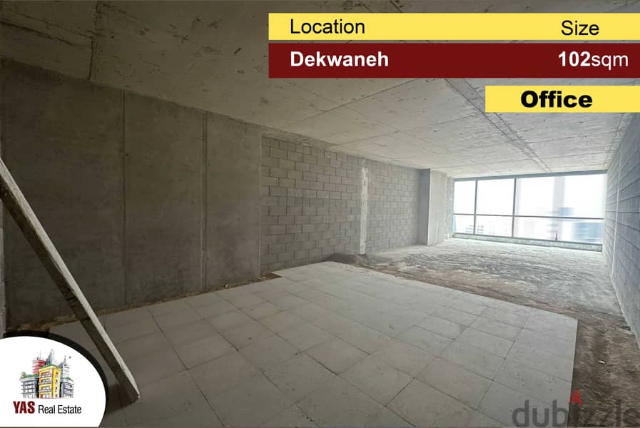Dekwaneh 102m2 | New | Spacious Office | Prime Location | MJ | 0