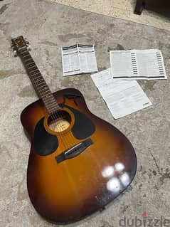 Yamaha f310 acoustic guitar barely used
