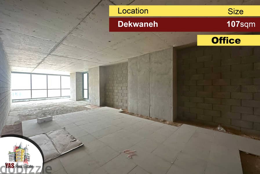 Dekwaneh 107m2 | Luxury | Office | Prime Location | MJ | 0