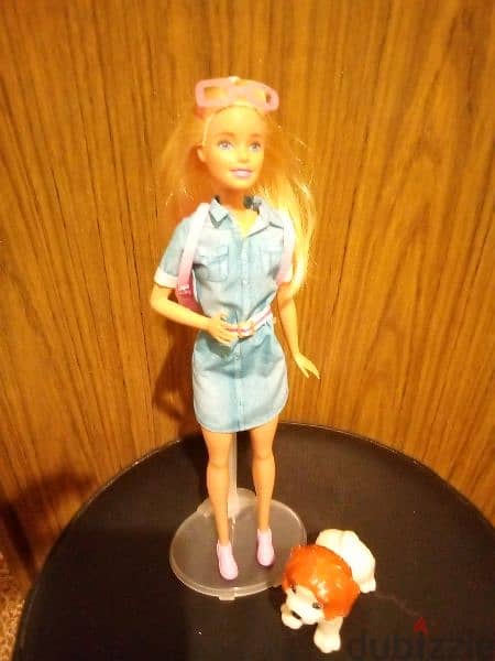 Barbie TRAVEL &PUPPY PLAY FASHIONISTAS great unflex doll +2 bags=18$ 3