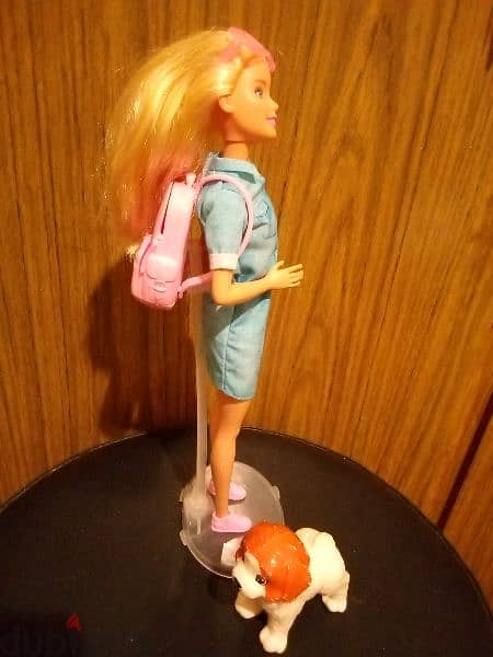 Barbie TRAVEL &PUPPY PLAY FASHIONISTAS great unflex doll +2 bags=18$ 5