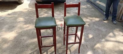 wooden bar stool 0