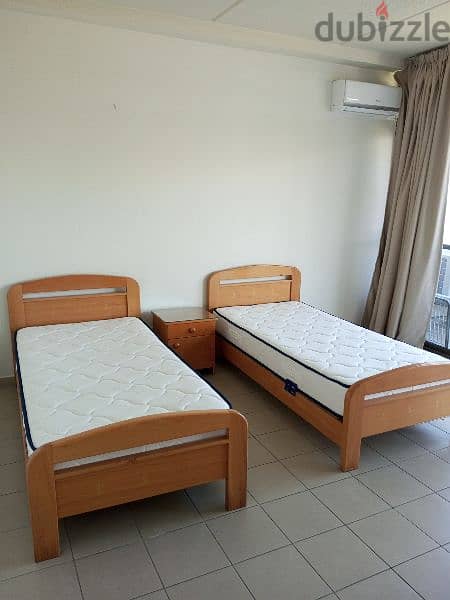 2 bedrooms for rent in siwar center غرفتان للاجار في سوار 7