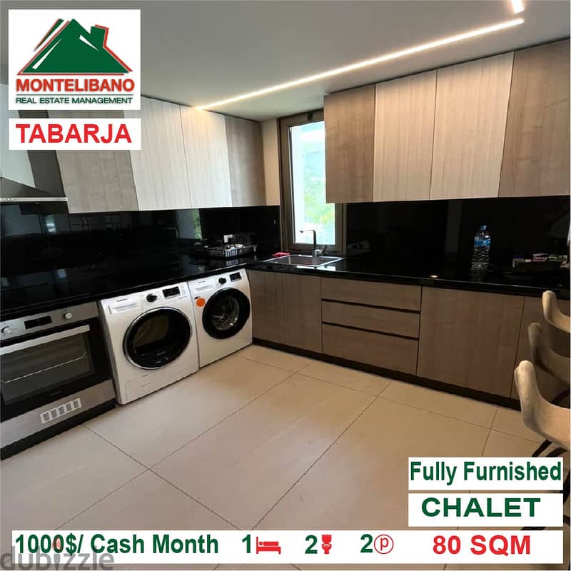 1000$/Cash Month!! Chalet for rent in Tabarja!! 2