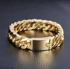 men gold bracelet plated