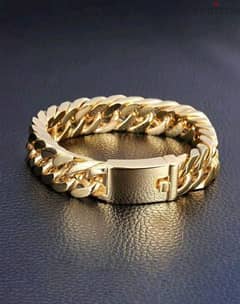 Men gold bracelet