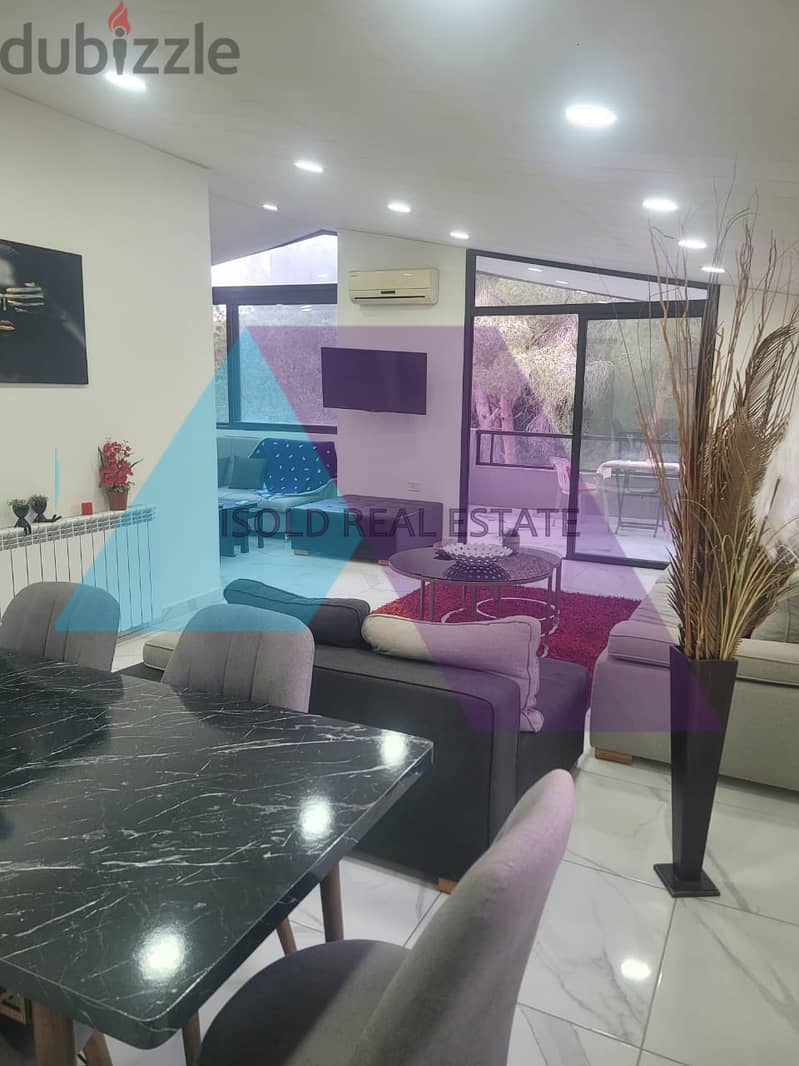 Fully furnished 130 m2 apartment+open nature view for rent in Bsalim 3