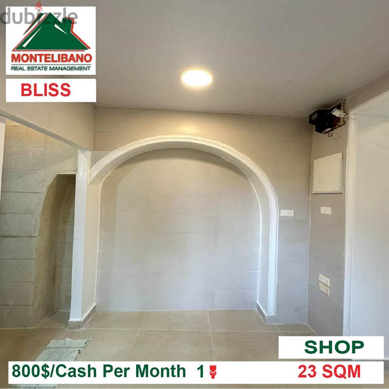 800$!! Shop for rent located in Bliss 1