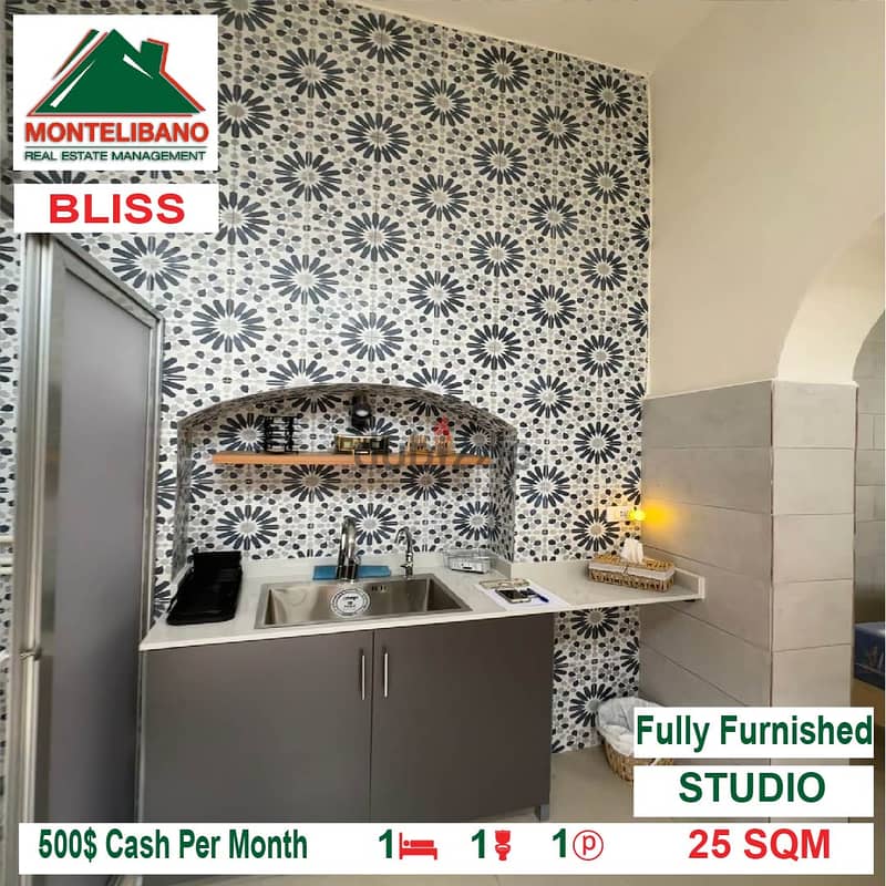 500$!! Fully Furnished Studio for rent located in Bliss 2