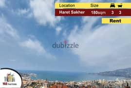 Haret Sakher 180m2 | Excellent Condition | Rent | View | IV