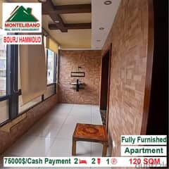 75000$!! Fully Furnished Apartment for sale located in Bourj Hammoud 0