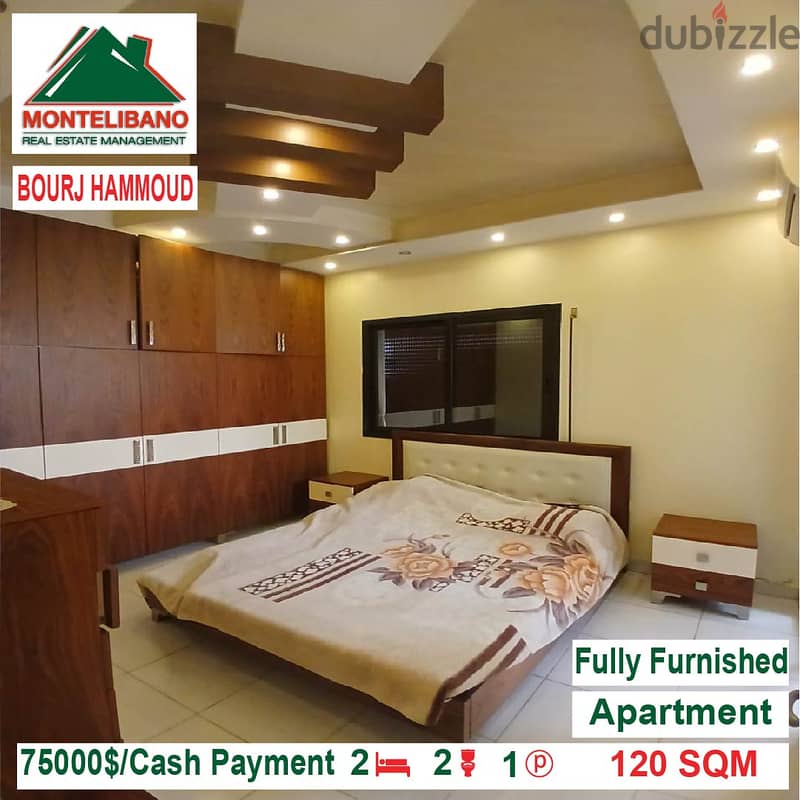 75000$!! Fully Furnished Apartment for sale located in Bourj Hammoud 3