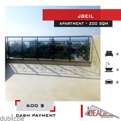 Apartment for rent in Jbeil 200 sqm ref#jh17304 0