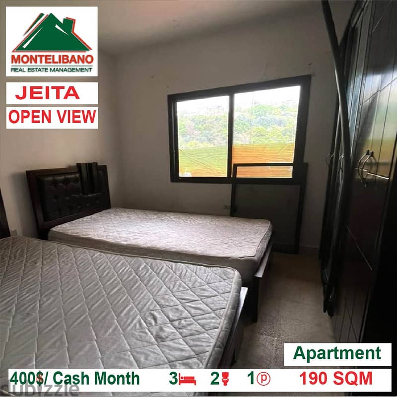 400$/Cash Month!! Apartment for rent in Jeita!! 3
