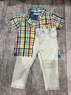 jeans + shirt size 1-2years like new 0