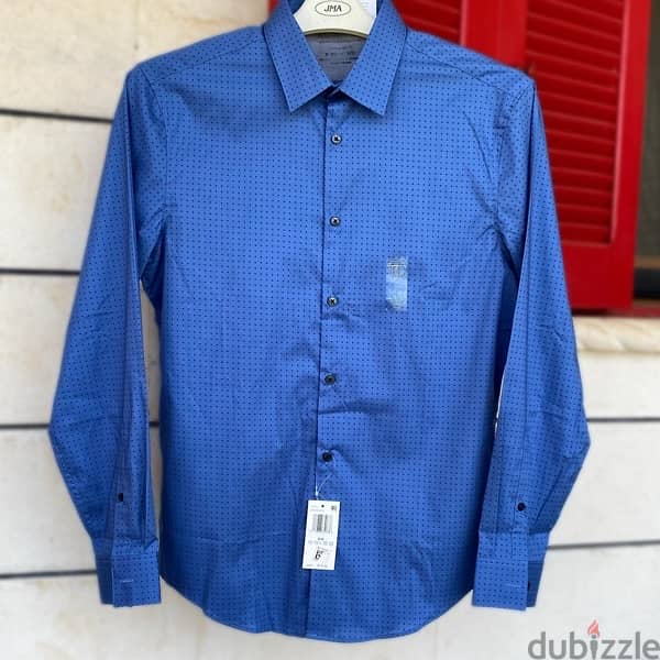 CALVIN KLEIN Blue Extreme Slim Fit Shirt. 1