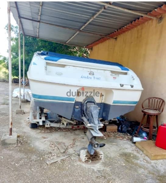 Chris Craft Boat 7 Meters with Trailer, Model Year 2000, 160 hp 7