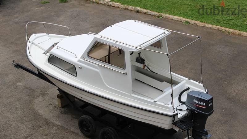 fishing boat with 85 HP Yamaha Engine 9