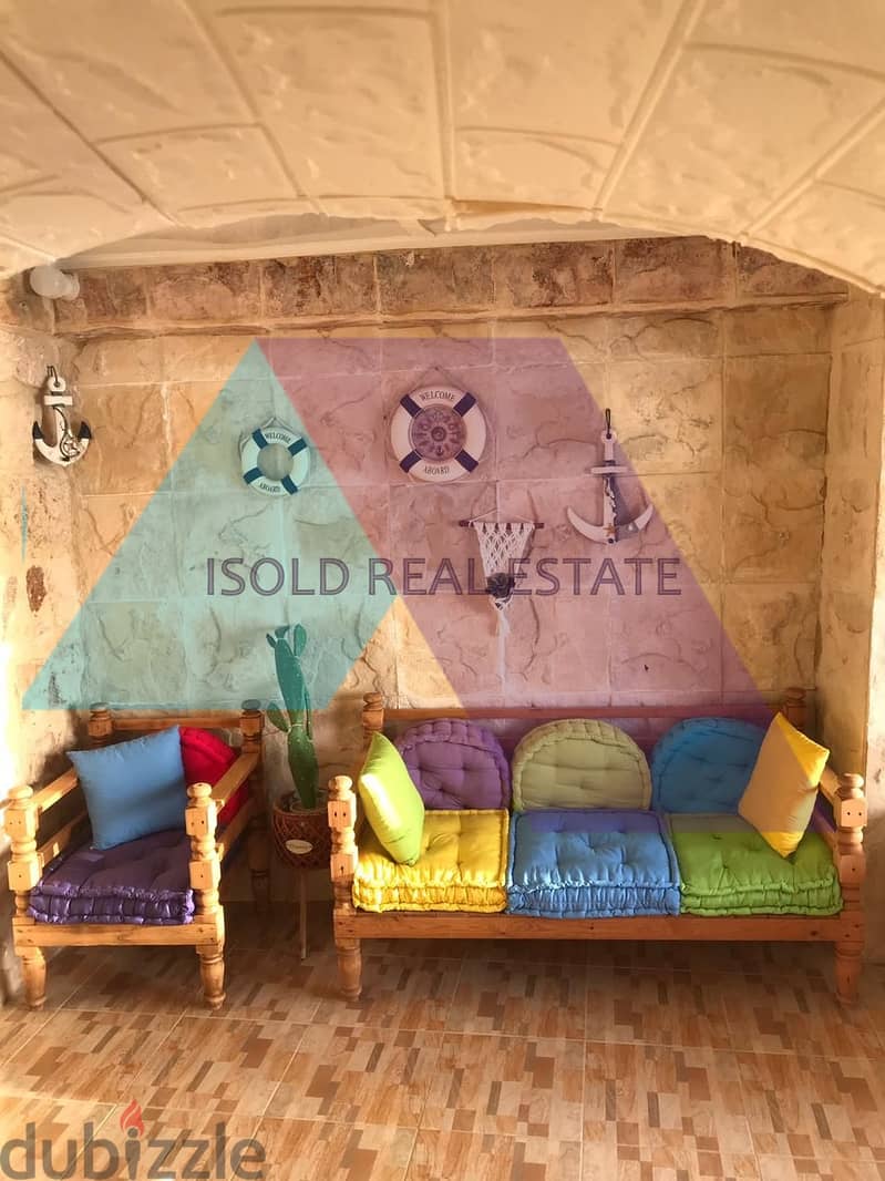 A 70 m2 chalet having an open sea view for rent in Batroun 2