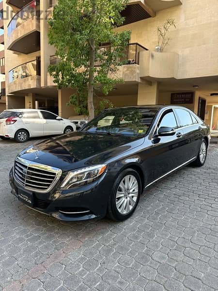 Mercedes S 550 4matic 2015 anthracite blue on brown (CLEAN CARFAX) 1