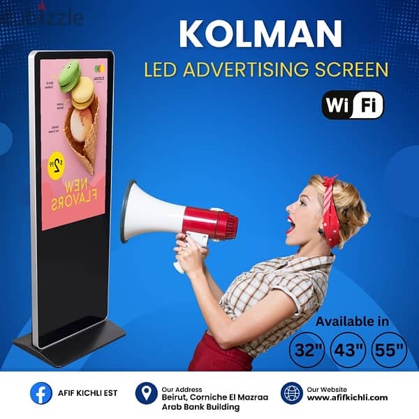 Advertising LED Screens 32-43-55-65 New 0