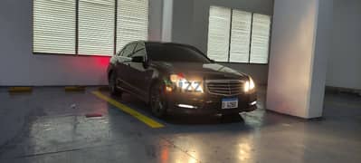 Mercedes-Benz w212 e350 2012 blue efficiency with 4 digits plate