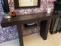 Entryway table and mirror 0