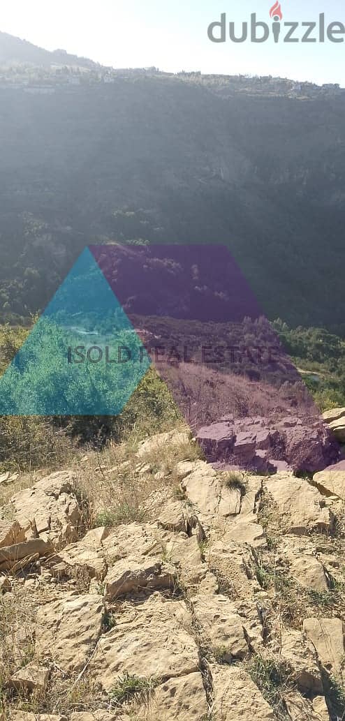 A 6900 m2 land having an open mountain view for sale in Fakra 1