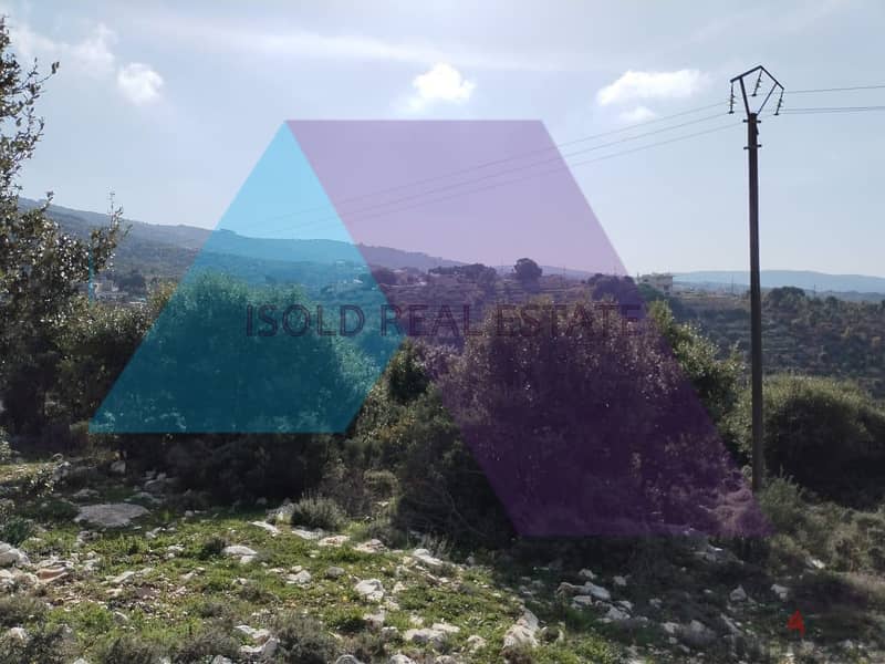 A 2500 m2 land for sale in Helta/Batroun 1