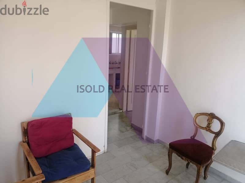60m2 apartment with a terrace+ open city view for rent in Ras El Nabaa 2