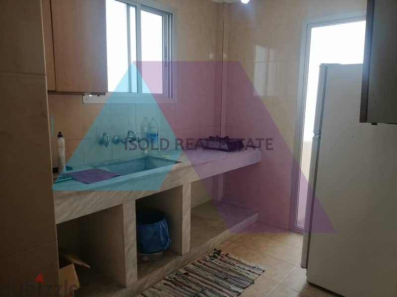 60m2 apartment with a terrace+ open city view for rent in Ras El Nabaa 3