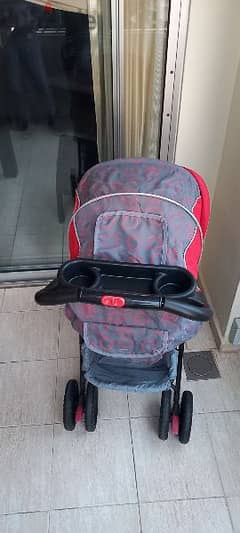 stroller grey/red 0