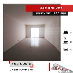 Apartment for sale in Mar Roukoz Dekwaneh 150 sqm ref#chc2421