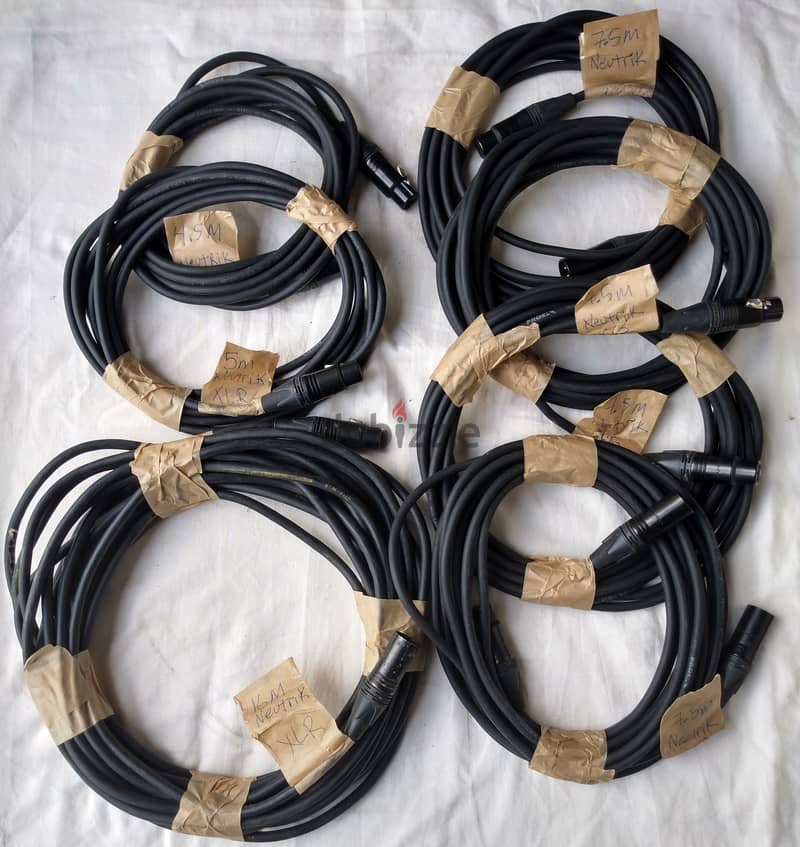 Audio Cables various lengths and brands - XLR, Snake Cables, Adapters 2