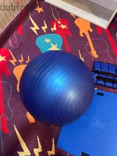medicine ball, balance board, 2 k dumbbell pair, 2 k weight straps 0