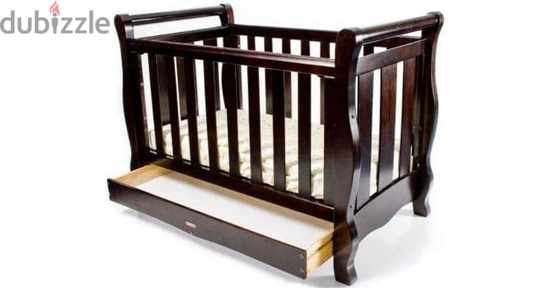 LoveNCare Miami Cot 3 In 1 (With drawer and beddings) - Like New 0