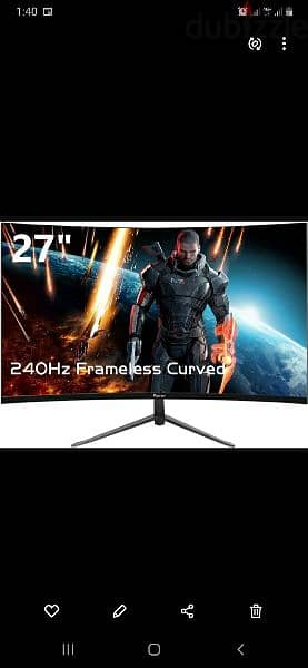 PRECHEN 27 inch frameless 240 Hz curved gaming monitor/ 3$ delivery 1