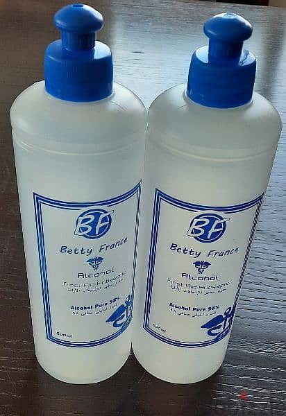 Betty France spirto 500ml medical 98% alcohol best quality and mark 1