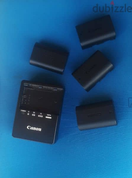 CANON EOS 5D Mark IV (4)  + 4 batteries and charger 3