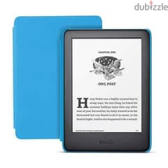 Amazon kindle kids edition with blue cover