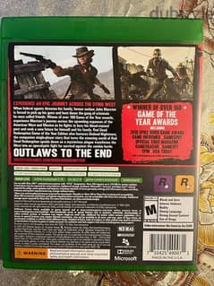 Red dead redemption 1 game of the year award 0