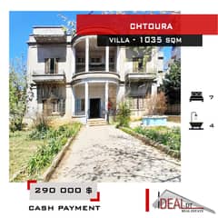 Villa For Sale in zahle chtoura 1035 sqm ref#ab16033
