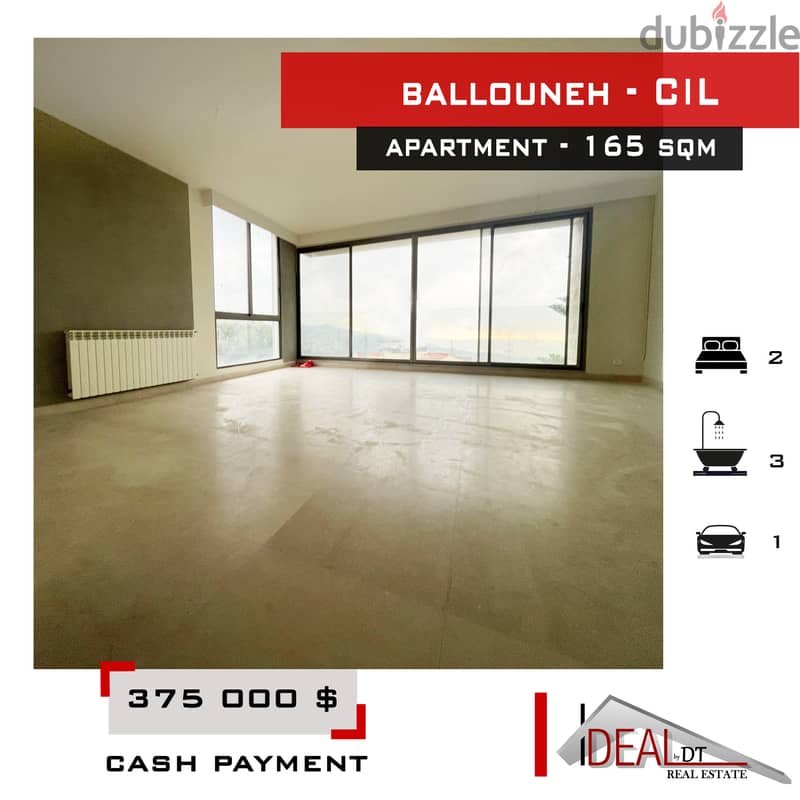Prime Location! Apartment for sale in Cil Ballouneh 165 sqm rf#nw56345 0