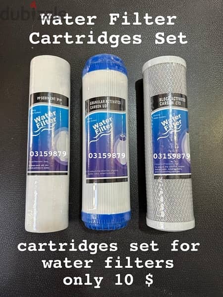 cartridges set for water filters 5