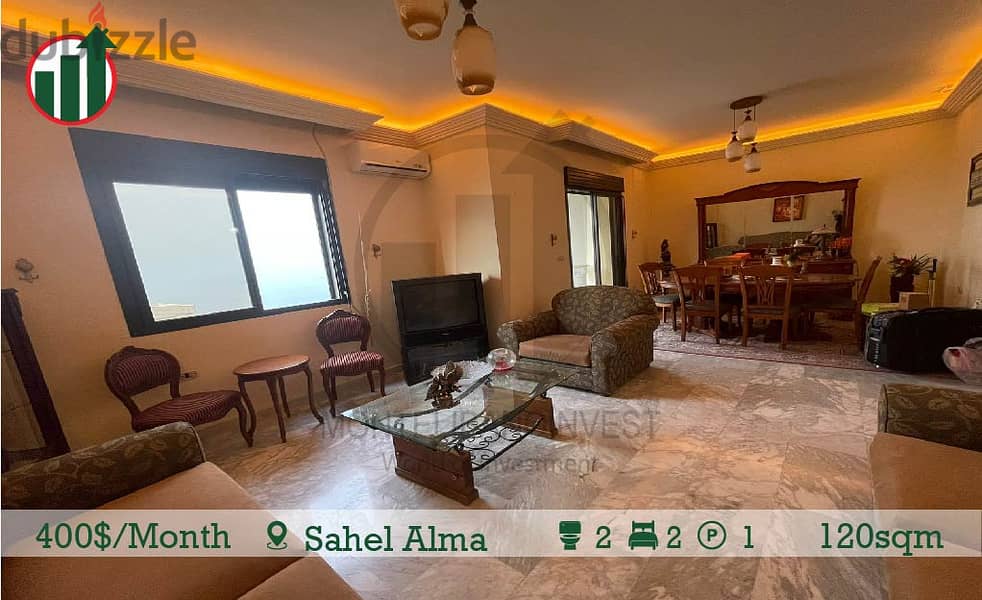 Furnished Apartment for rent in Sahel Alma! 3