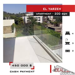 Apartment for sale in  El Yarzeh Baabda 200 sqm  ref#sch254