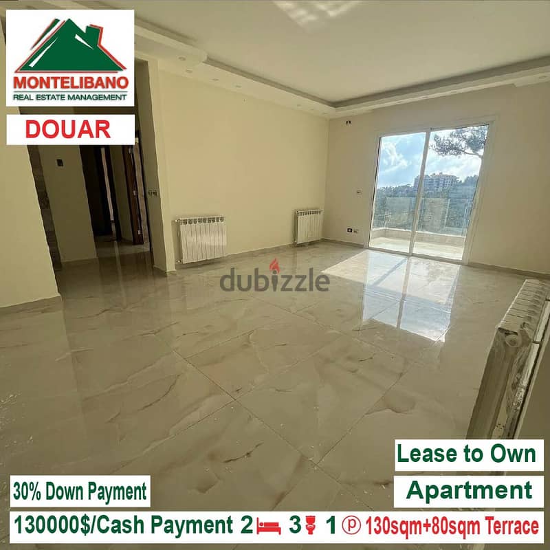 130000$!! Lease to Own Apartment for sale located in Douar 1
