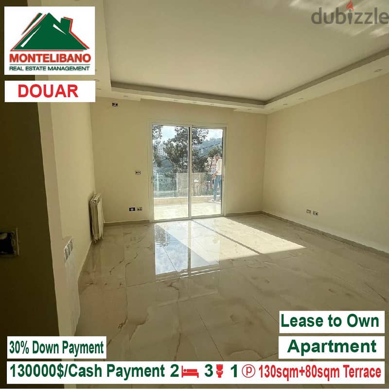 130000$!! Lease to Own Apartment for sale located in Douar 2