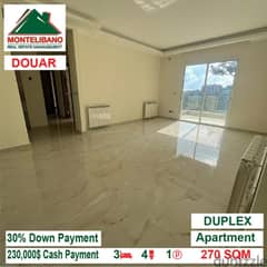 230000$!! Duplex Apartment for sale located in Douar