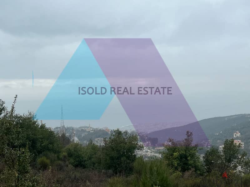A 1043 m2 land having an open mountain/sea view for sale in Ras osta 6